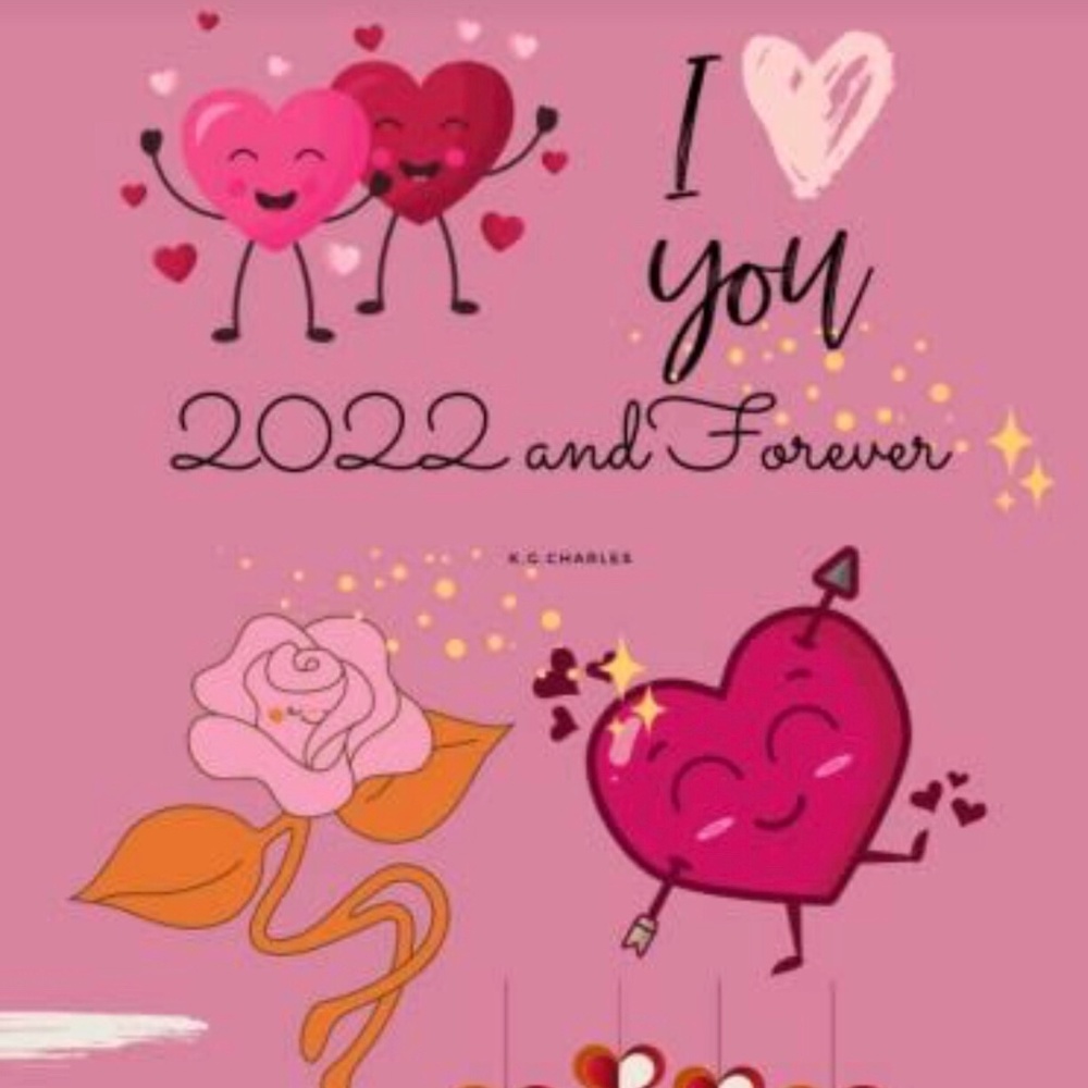 2022 Valentines monthly planner amazon.com